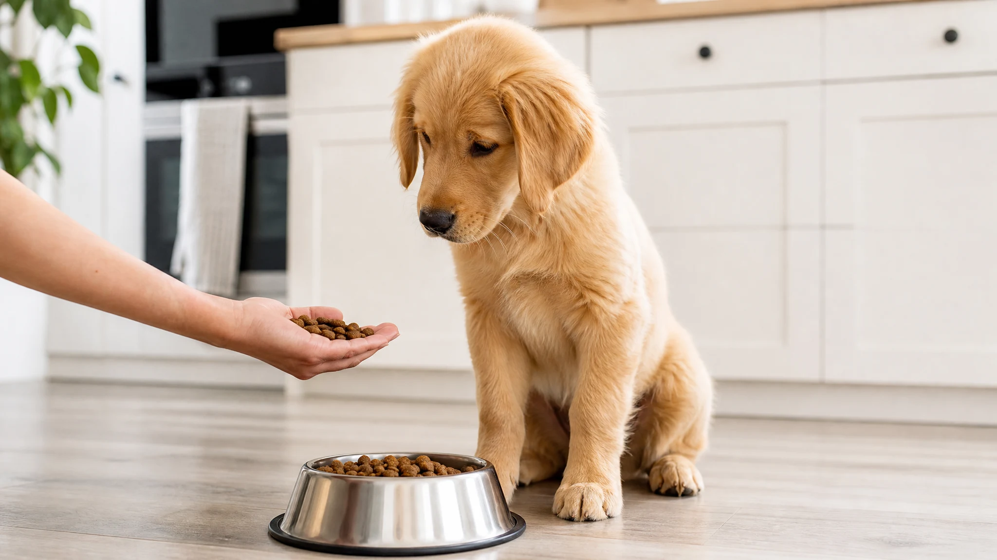 Bowl Manners and Food Guarding: Mealtime Training for a Golden Retriever Puppy